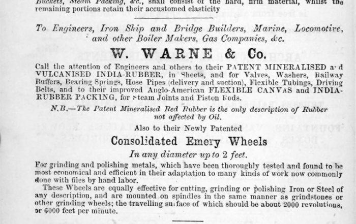 Warne Co. Advertisement - Laxton's Building Price Book, 1868